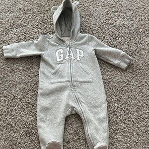 GAP Heather Gray Kids Footie One Piece